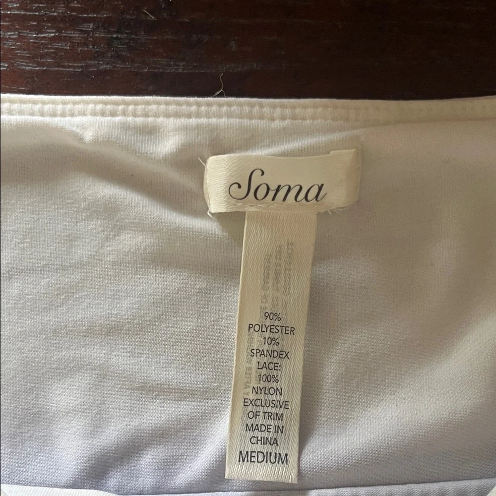 Soma Black and White w Lace and Jewel Detail Pajama Set Sz M - Picture 2 of 14